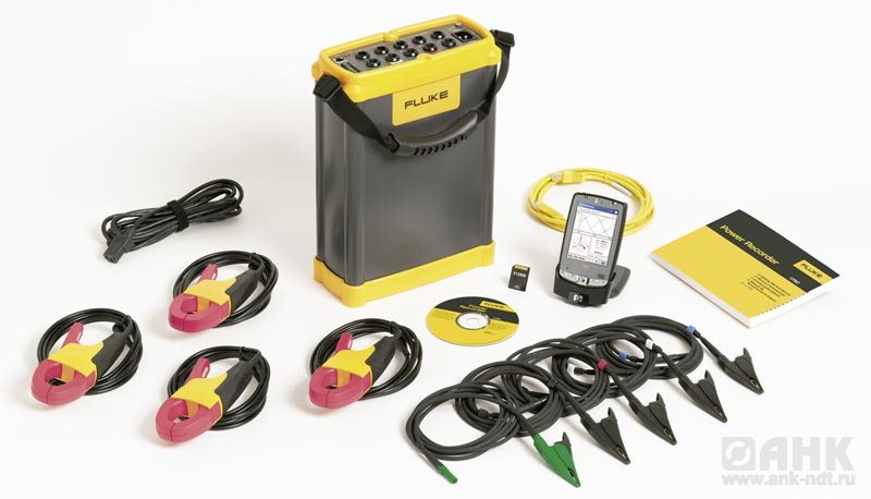 Fluke 1750 — регистратор энергии для трехфазной сети (с токовыми клещами)