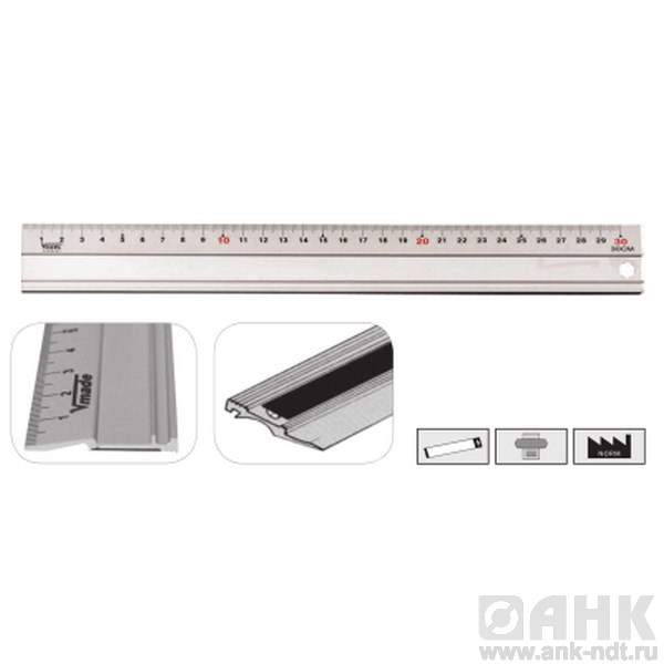 Линейки из твердого алюминия для школ и ручных работ