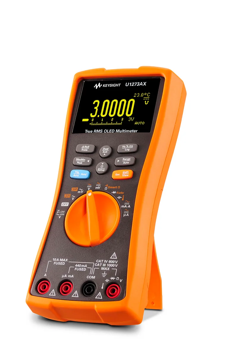 Цифровой мультиметр с OLED-дисплеем, пыле- и влагозащищенный корпус Keysight U1273AX