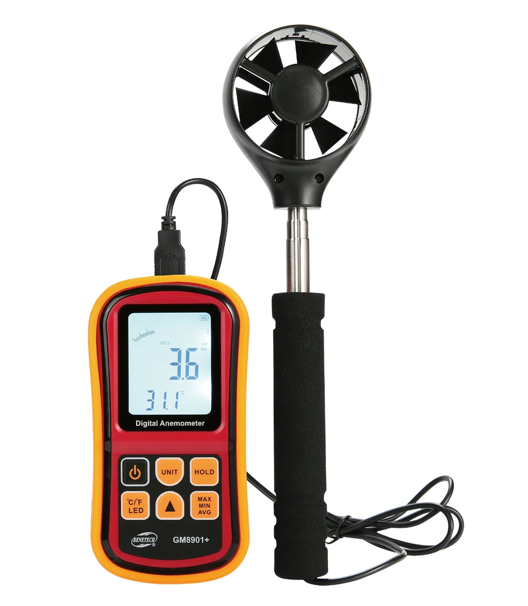Цифровой анемометр BENETECH GM8901+